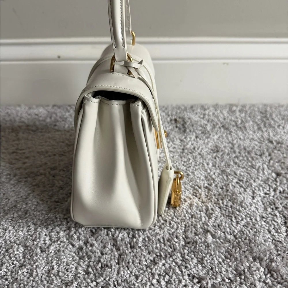 Celine MINI 16 IN SATINATED CALFSKIN in 
Cream with Gold Hardware - Picture 3 of 9